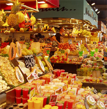 La Boquería i Barcelona La Boquería i Barcelona