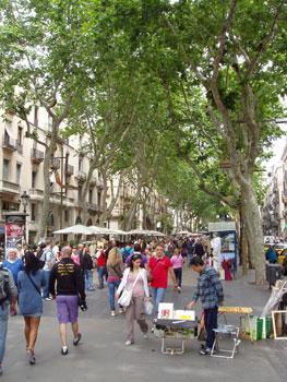 La Rambla i Barcelona