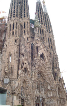 Fdelsefasaden p Sagrada Familia